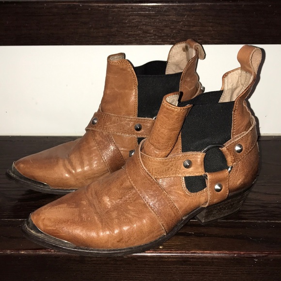🥾 Ankle Cowboy Boots WB25 - Picture 1 of 2